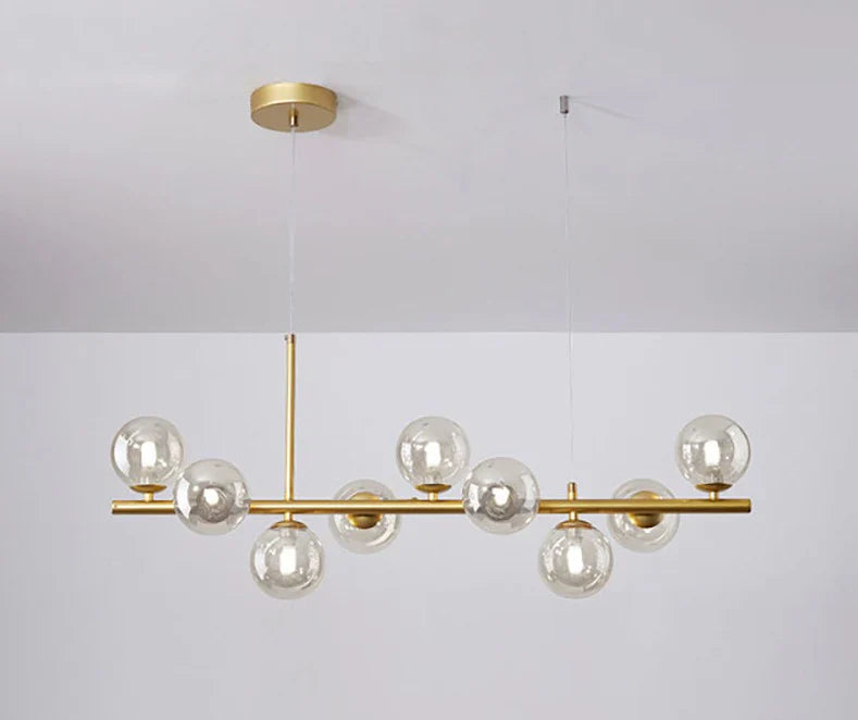 Modern pendant lamp chandelier with spherical shades
