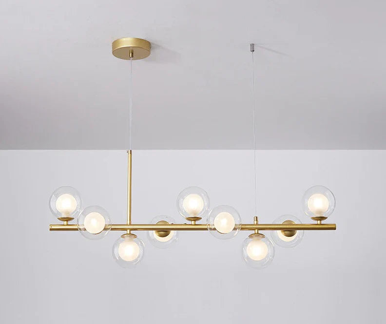 Modern pendant lamp chandelier with spherical shades
