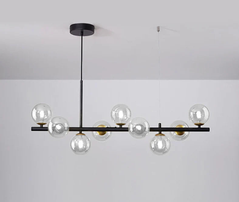 Modern pendant lamp chandelier with spherical shades