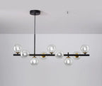 Modern pendant lamp chandelier with spherical shades