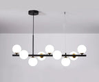 Modern pendant lamp chandelier with spherical shades