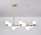 Modern pendant lamp chandelier with spherical shades