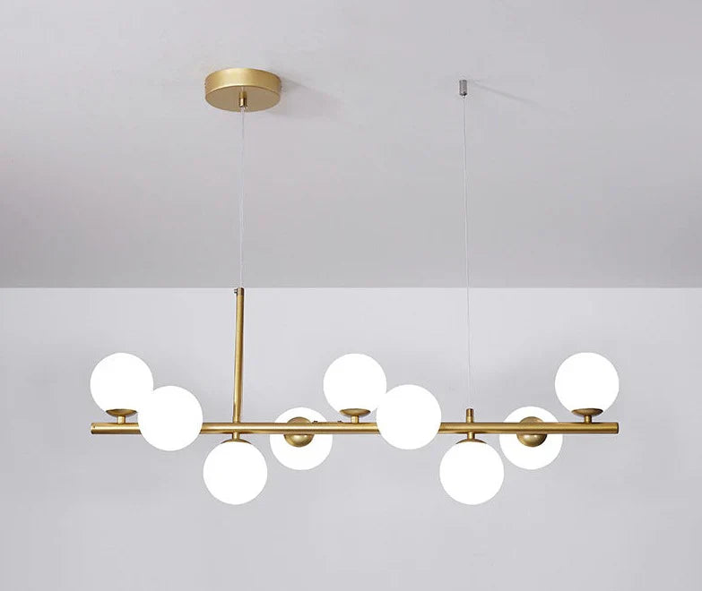 Modern pendant lamp chandelier with spherical shades