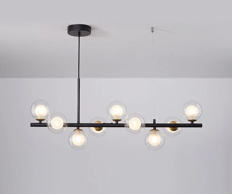 Modern pendant lamp chandelier with spherical shades