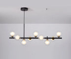 Modern pendant lamp chandelier with spherical shades