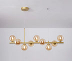 Modern pendant lamp chandelier with spherical shades