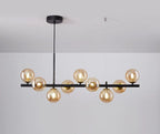 Modern pendant lamp chandelier with spherical shades