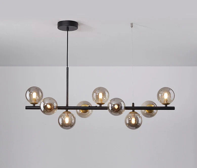Modern pendant lamp chandelier with spherical shades