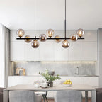 Modern pendant lamp chandelier with spherical shades