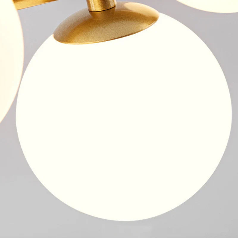 Modern pendant lamp chandelier with spherical shades