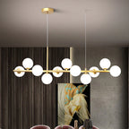Modern pendant lamp chandelier with spherical shades