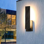 Waterproof Rectangle Black LED Outdoor Wall Sconces