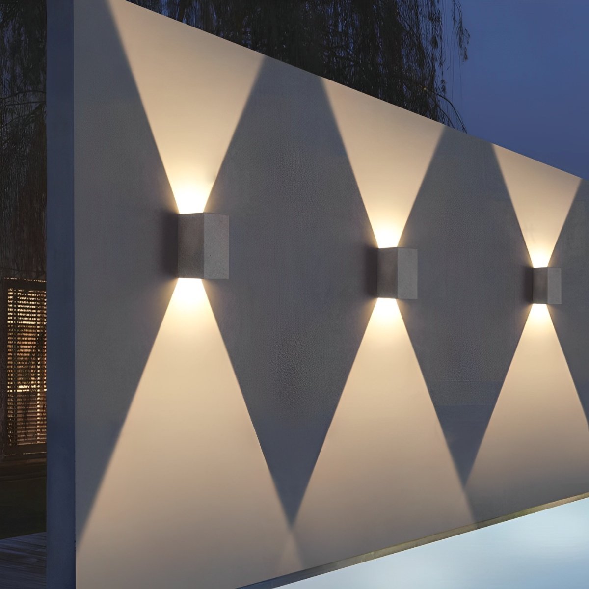 Waterproof Square Up and Down LED Outdoor Wall Sconces